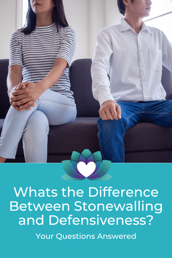 difference between stonewalling and defensiveness